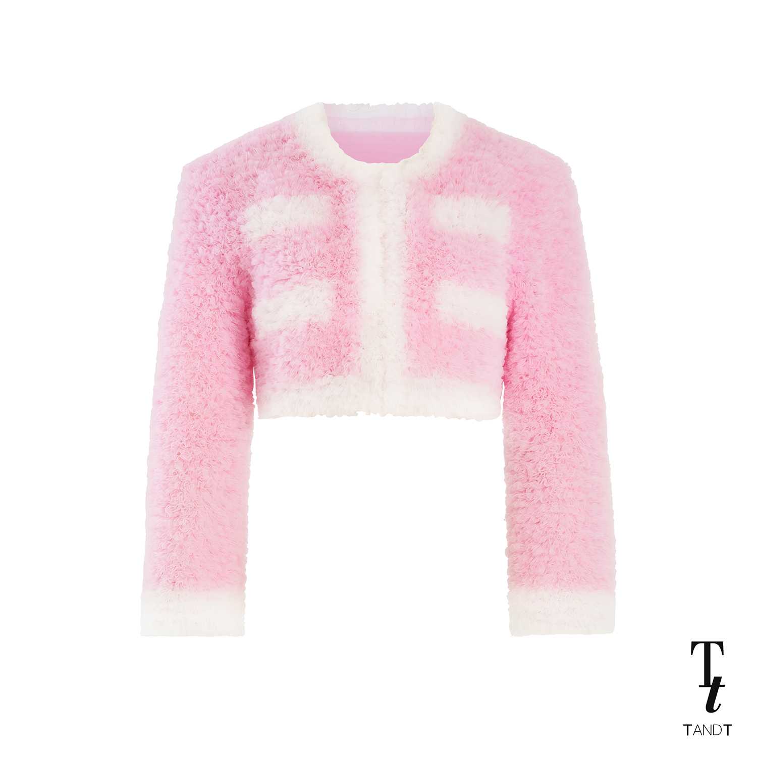 TandT - CARMEL LIGHT PINK JACKET - TWO-TONE DOUBLE LAYER RUFFLE TULLE JACKET