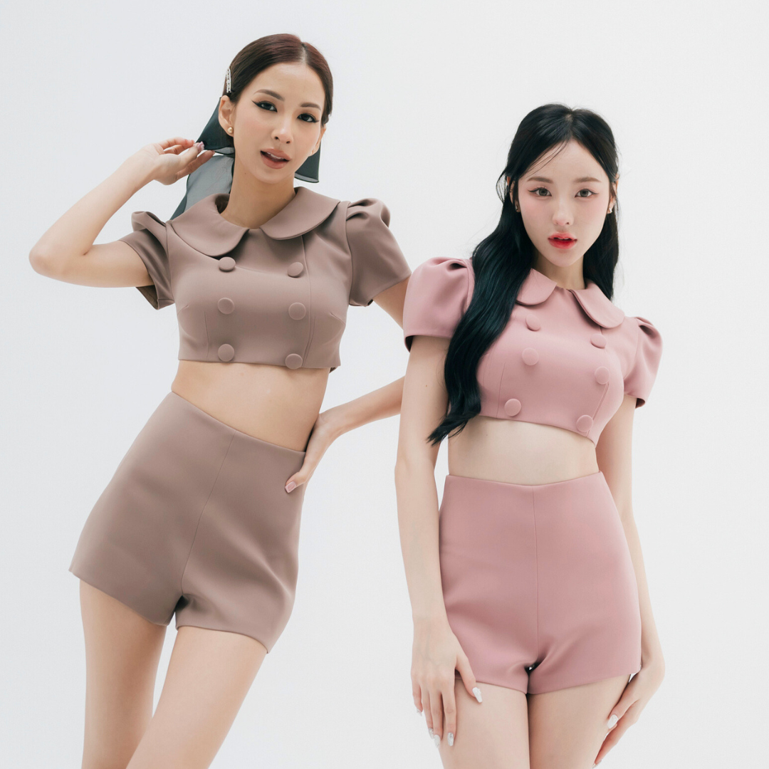 Lism Set-008 Parisian Preppy Chic Co-ord ชุดเซตกางเกง