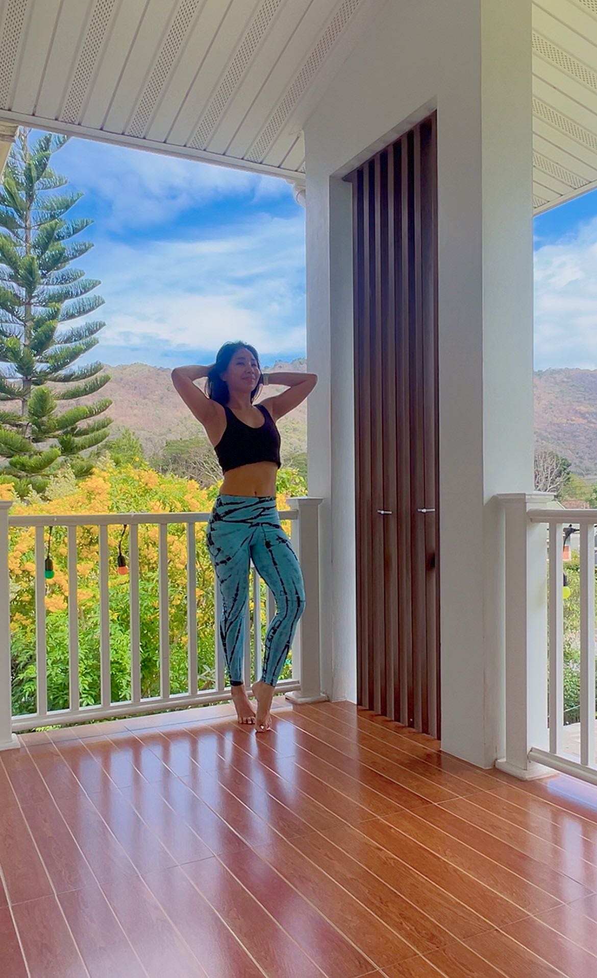 New! Tie Dye Leggings~ Powder Blue