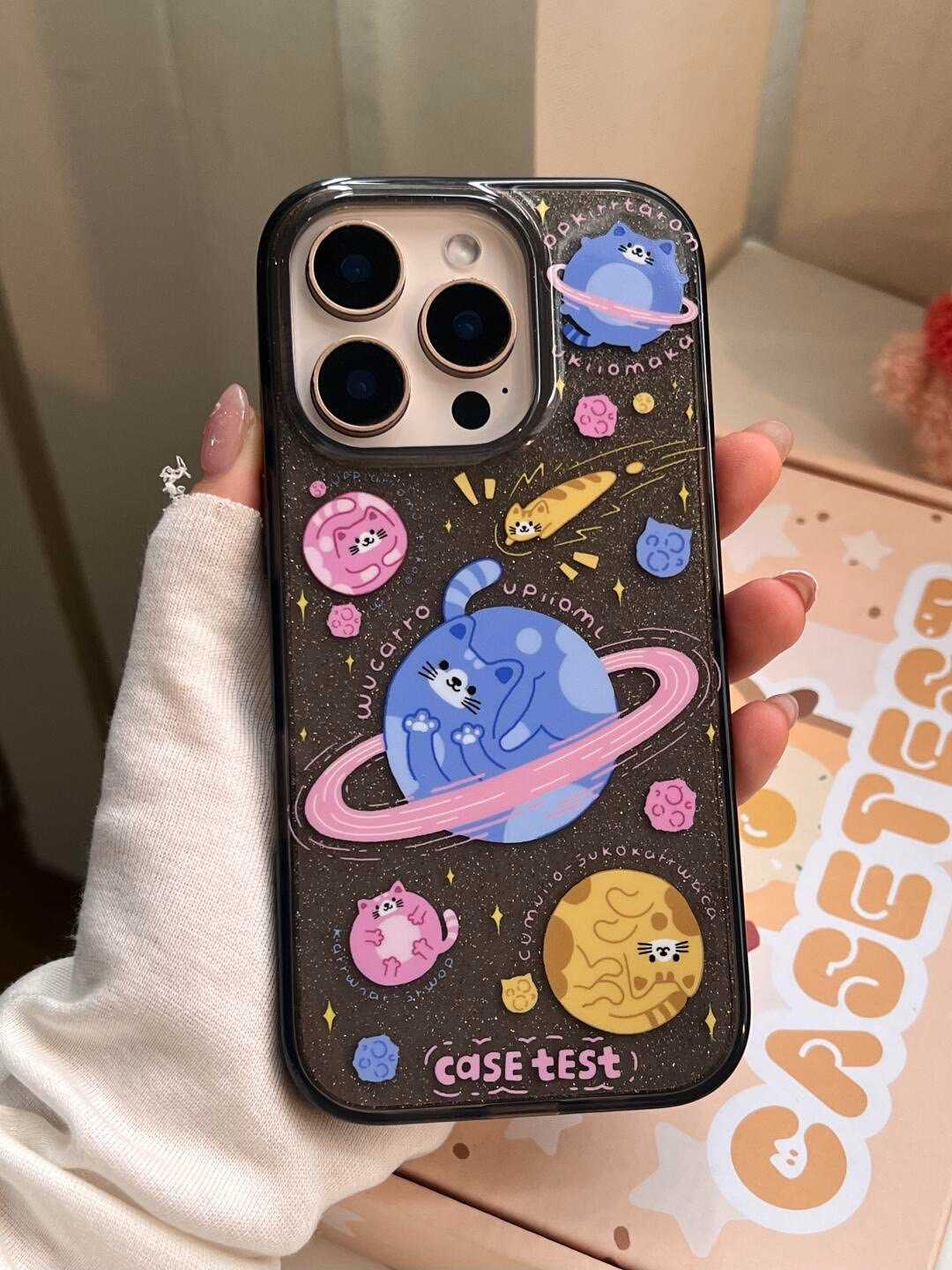 Galaxy Cat Planet iPhone Case
