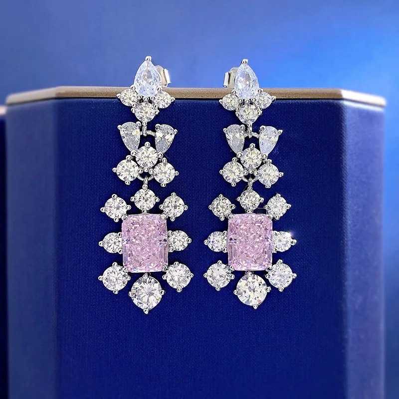 pink diamond gram earrings