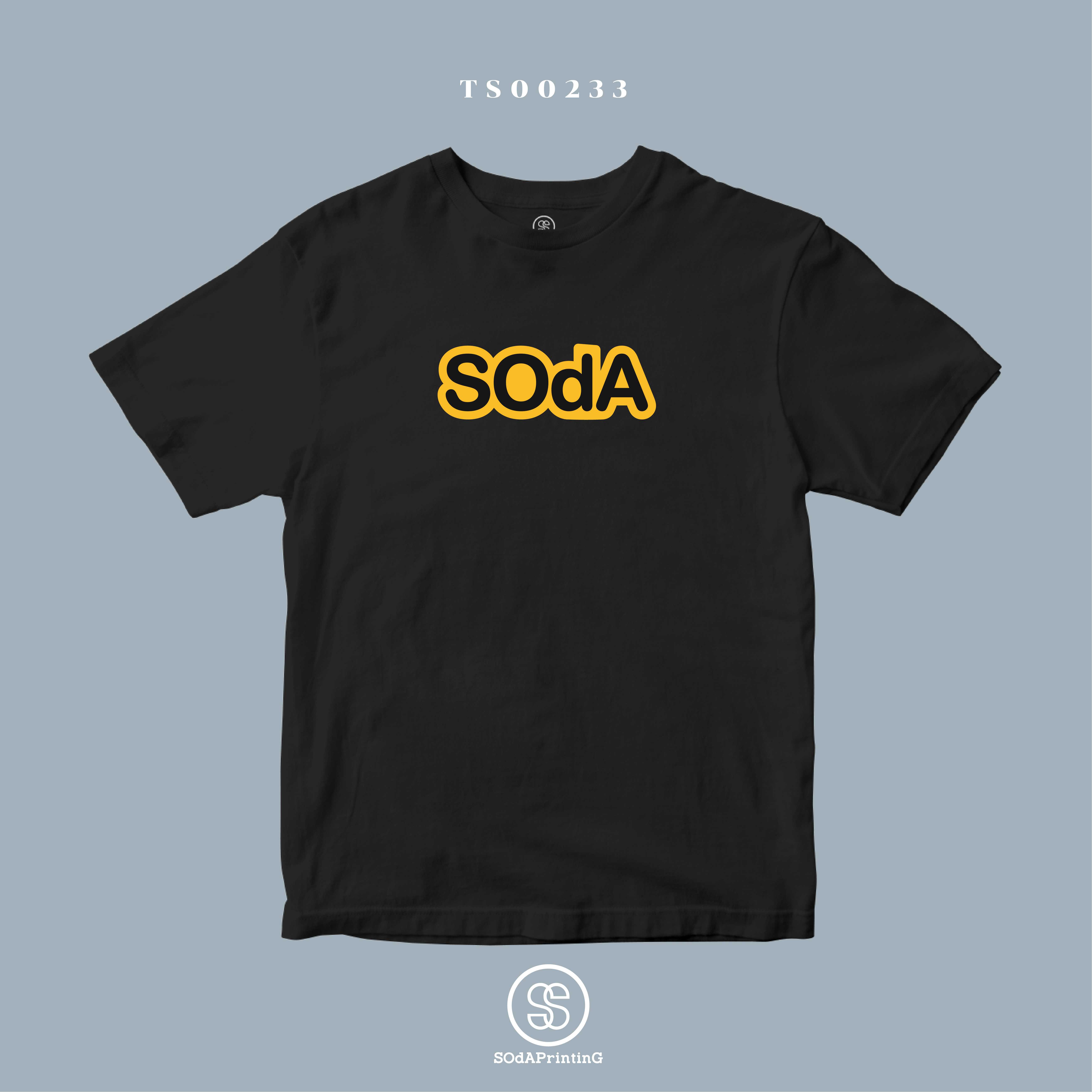 เสื้อ SOdA Paint สีดำ #SOdAtee TS00233