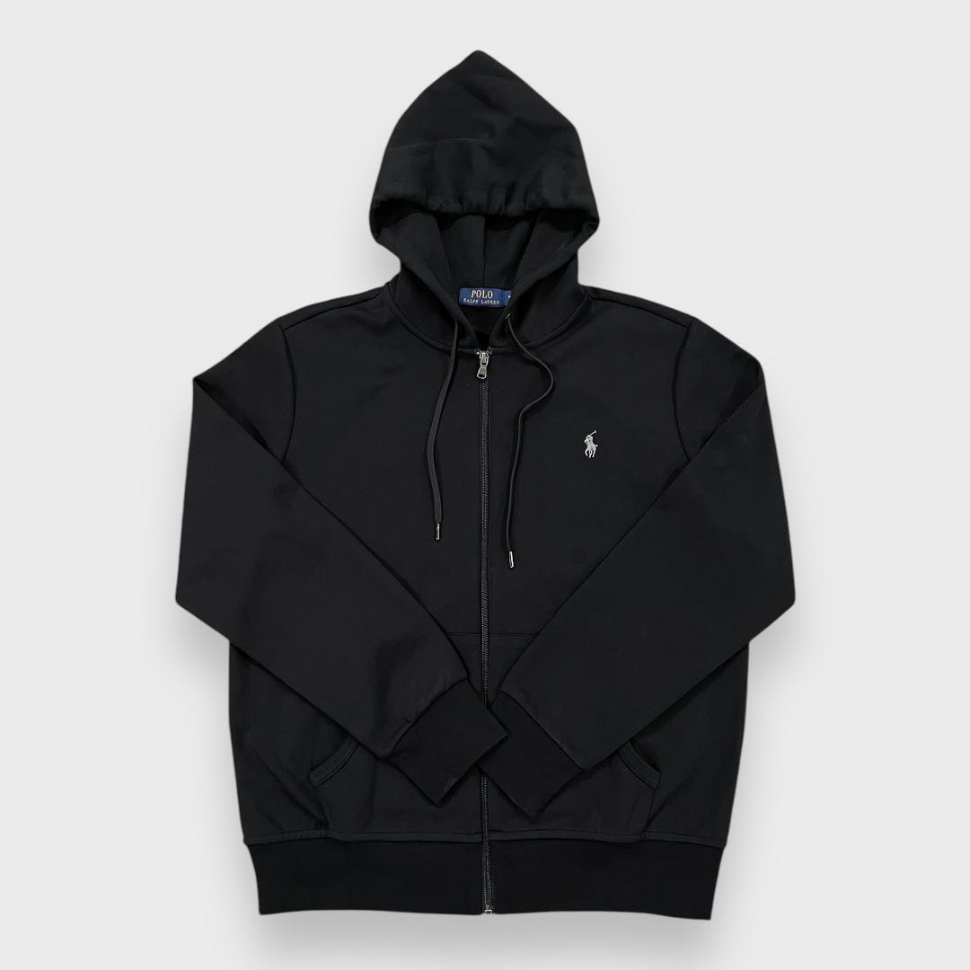 Polo Ralph Lauren Polo Pony Embroidered Zip-Up Hoodie Black 