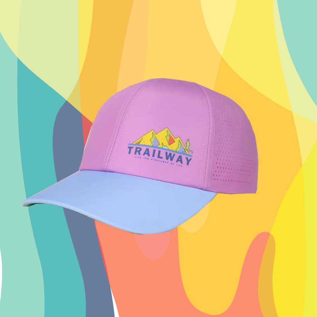 Trailway Pinkie 6 panel running hat