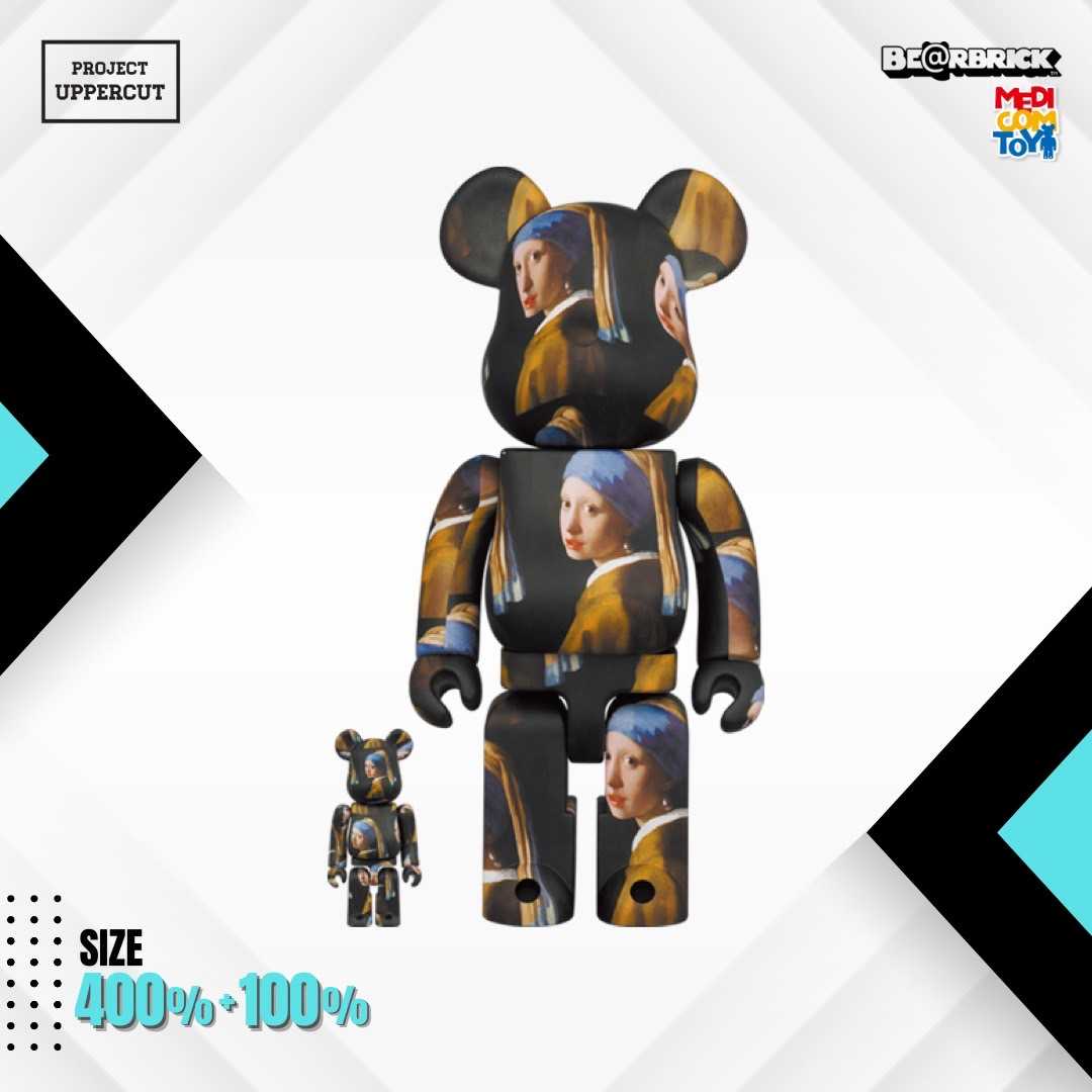 BE@RBRICK 400%+100% Johannes Vermeer - The Girl With The Pearl Earring [New]