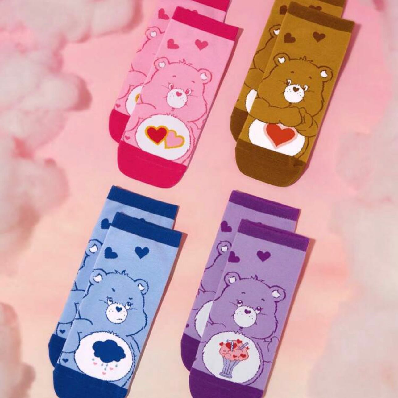 PreOrder✅Care Bears Setถุงเท้า 4 คู่