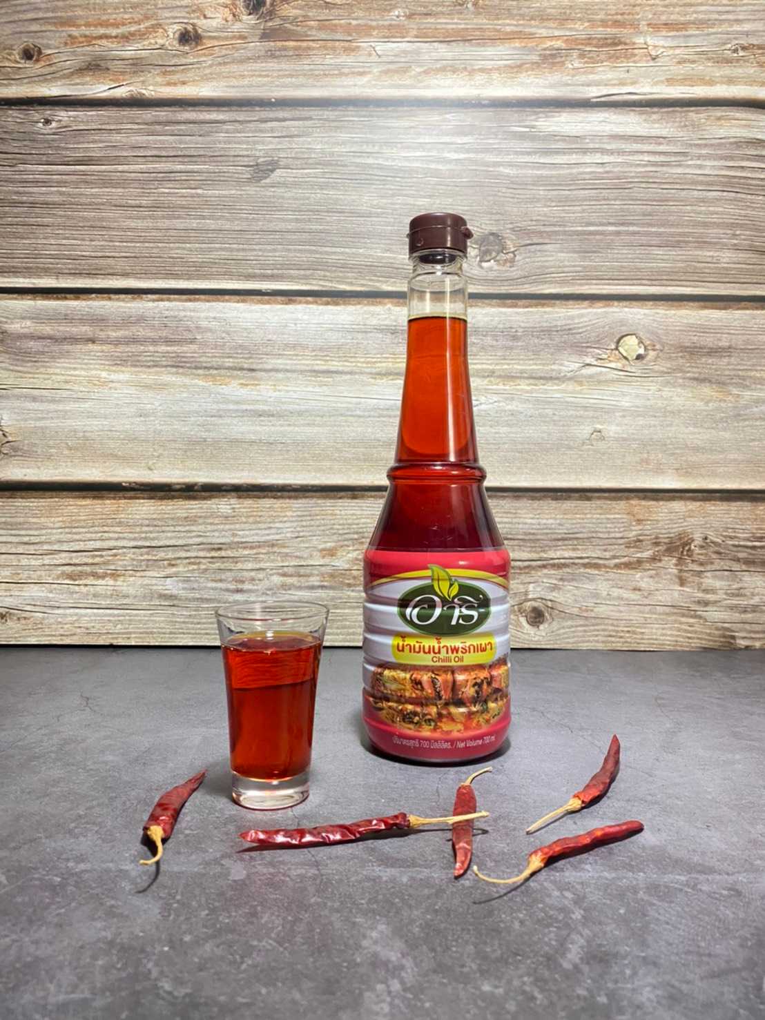 น้ำมันพริกเผา ตราอารี (Fried Garlic Oil   Brand Aree)