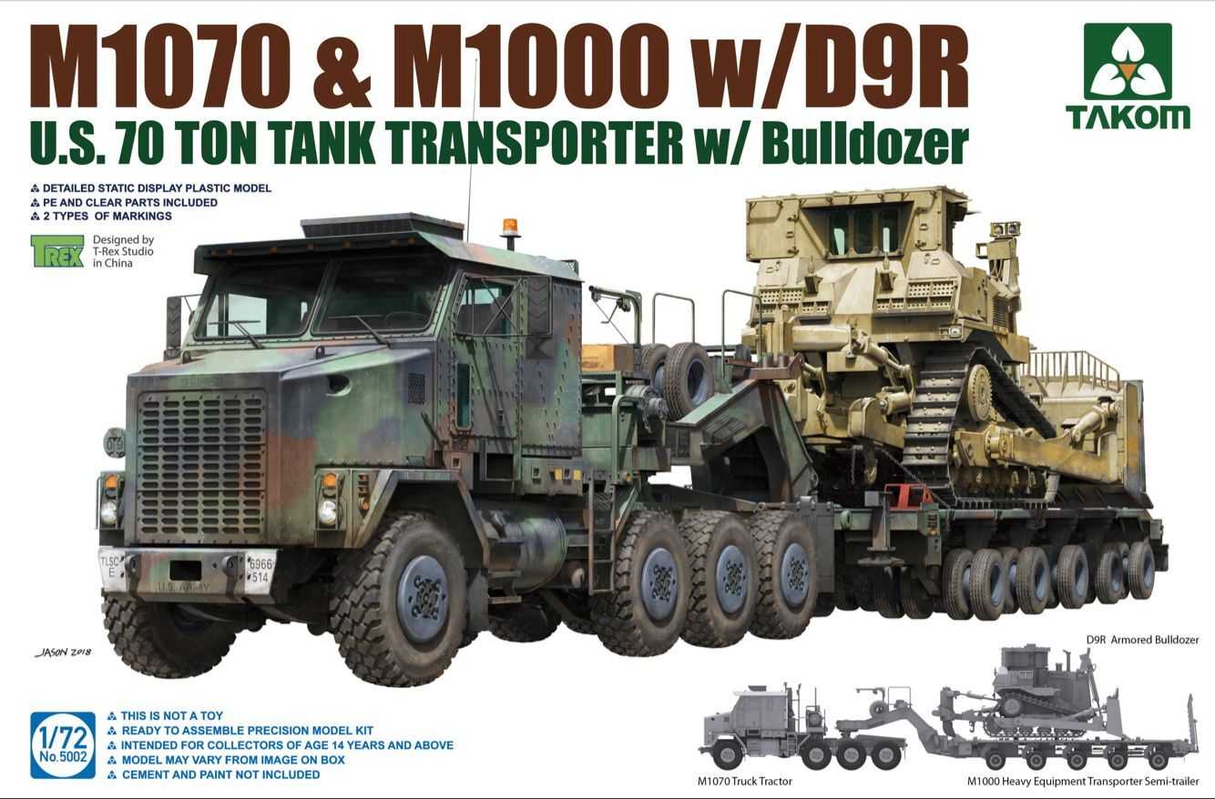 1/72 U.S. M1070&M1000 w/D9R