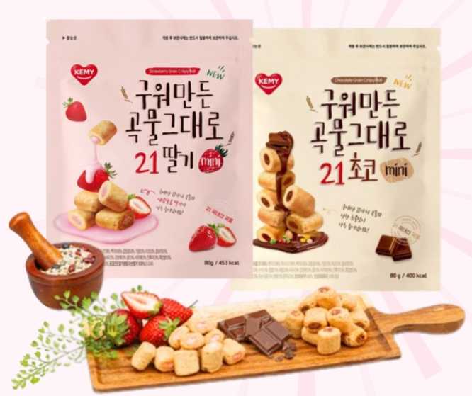 ขนมเกาหลีสุดฮิต!! ขนมธัญพืชแท่งอบกรอบ ไส้ครีมชีส จากเกาหลี