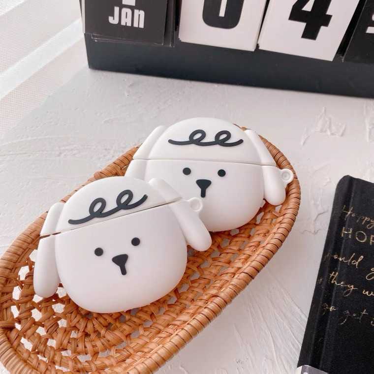 ♥ เคส Airpods : Daily like น้องหมาขาว ( พร้อมส่งรุ่น 1,2,PRO )