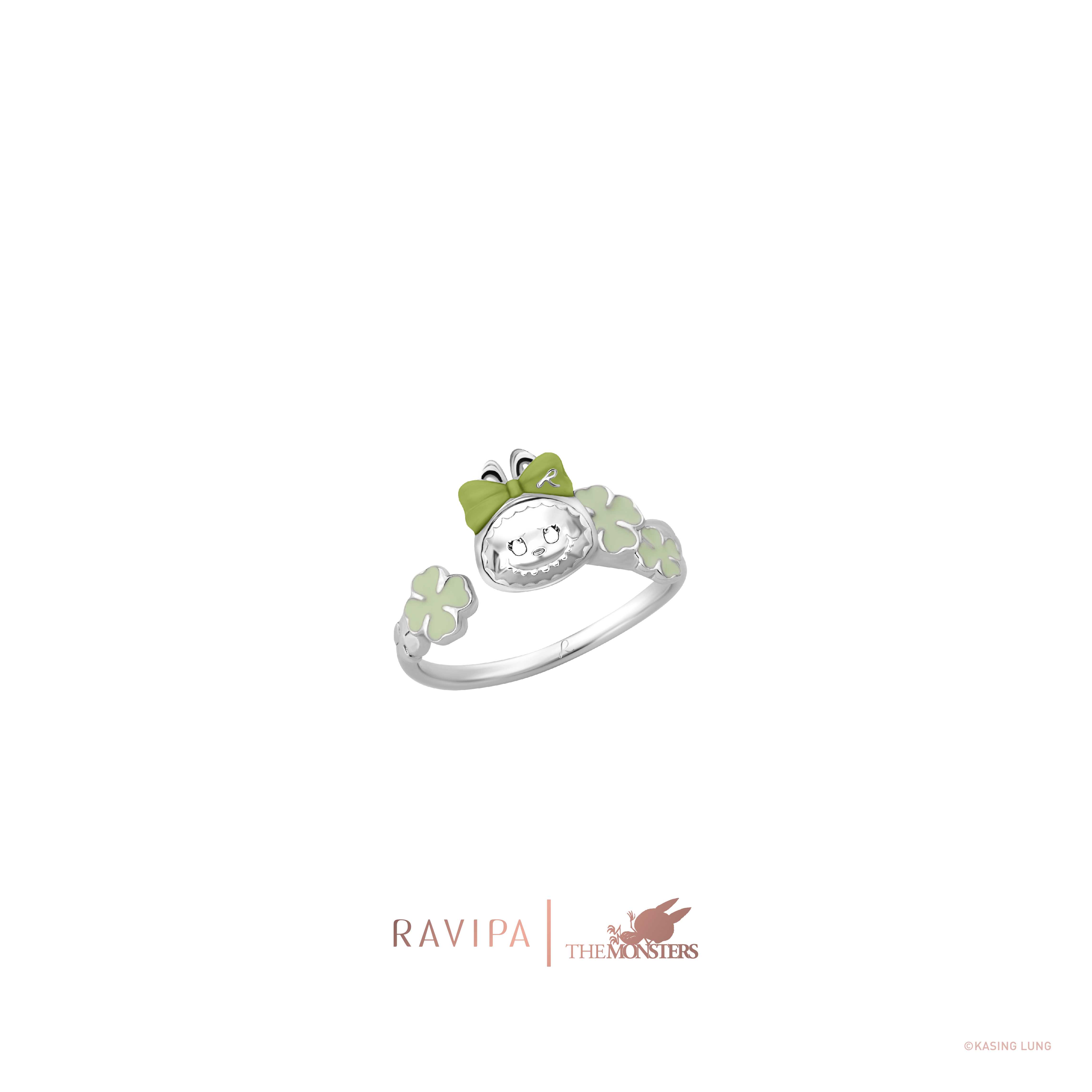 Labubu Baby Four-Leaf Clover Ring
