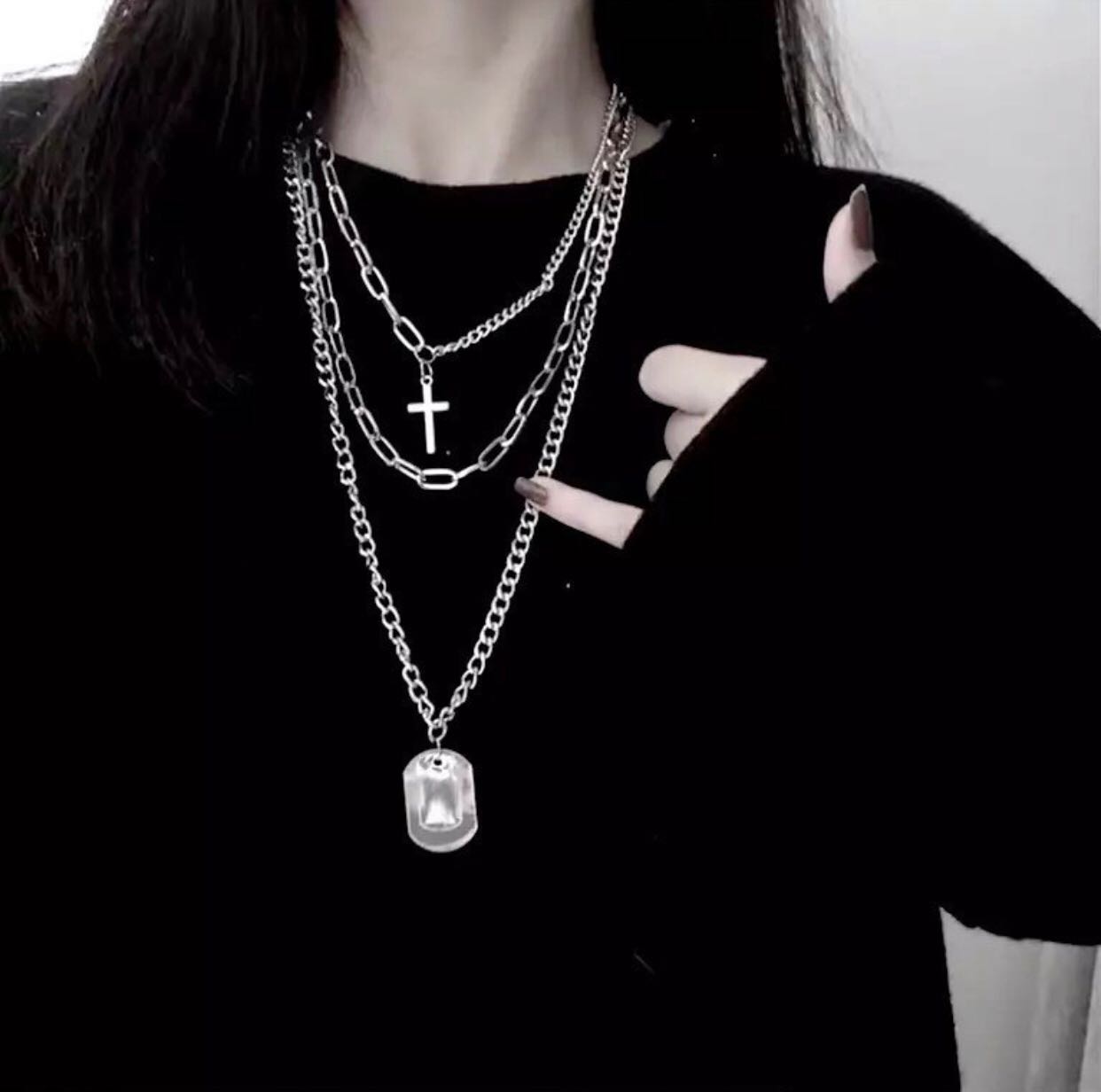พร้อมส่ง🖤สร้อยโชคเกอร์