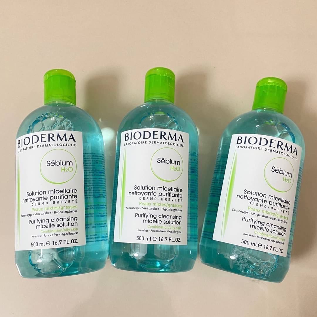 Bioderma Sebium H2O ฝาสีเขียว 500ml