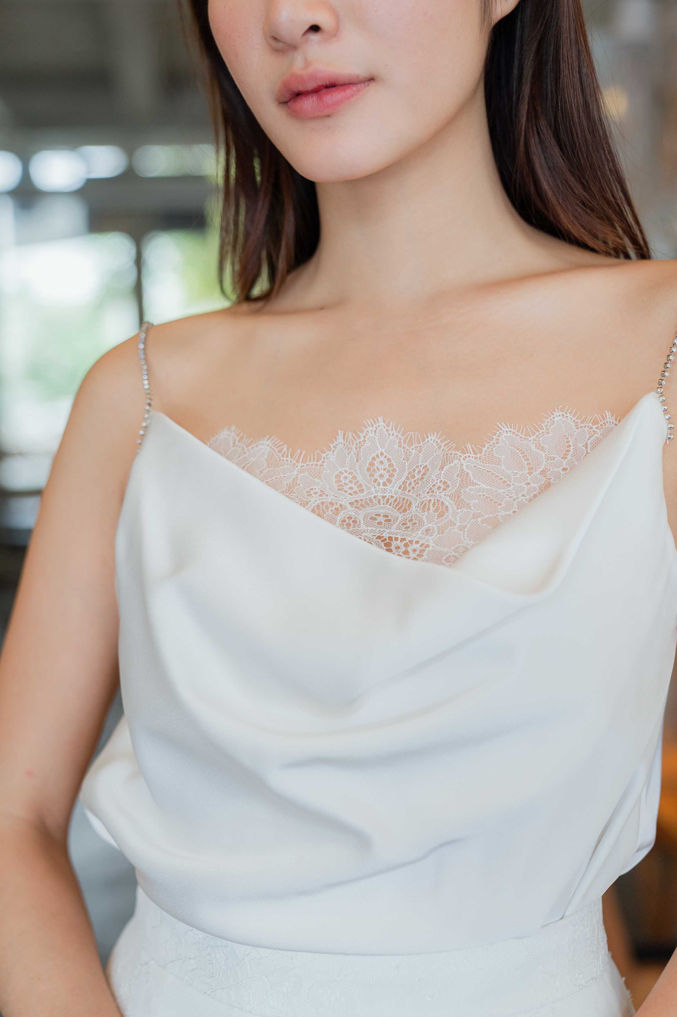 Laure Top (White / Orange / Green)