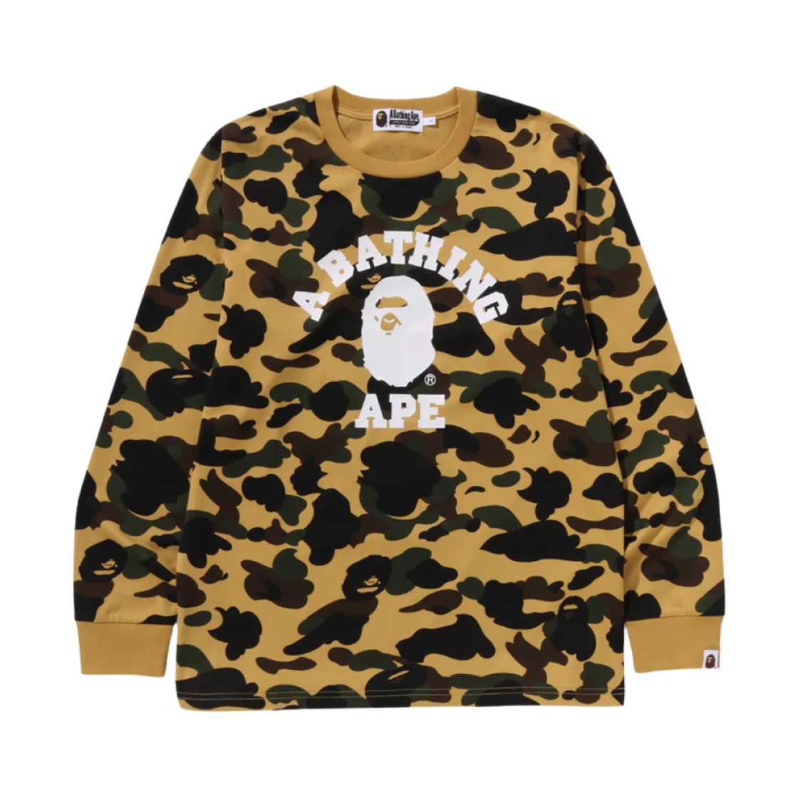 Bape 1st Camo Long-Shirt Tee Yellow
