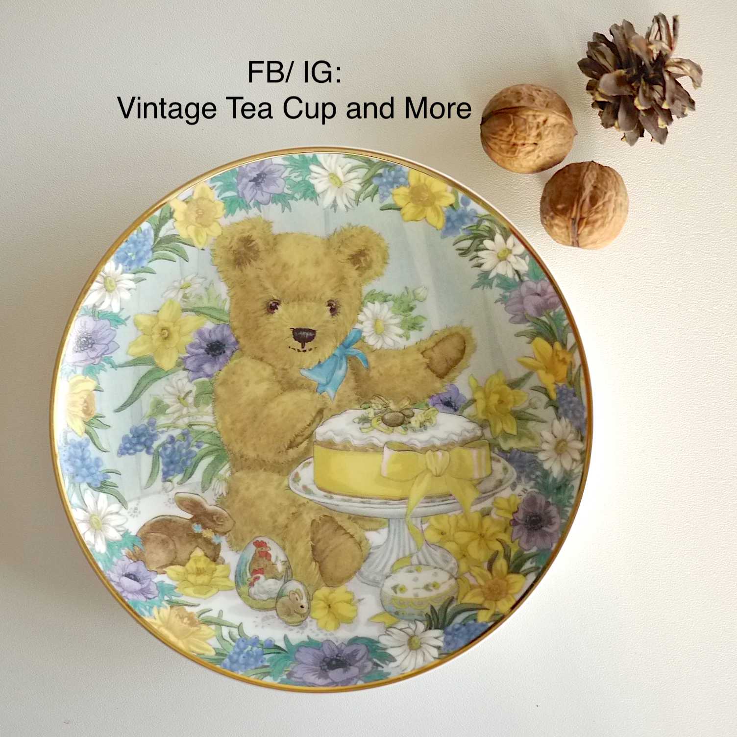 จานโชว์ ลาย Teddy Bear