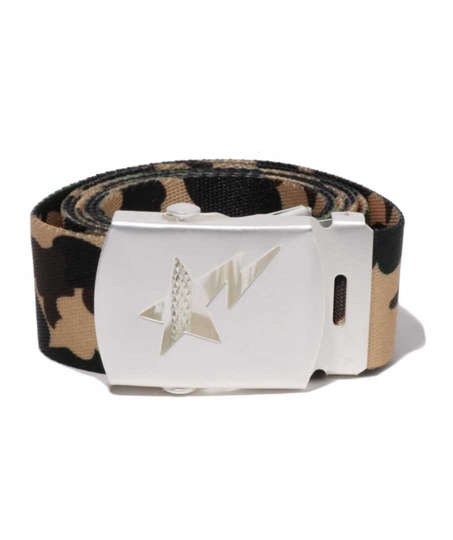 Bape 1ST Camo Sta GI Belt Yellow