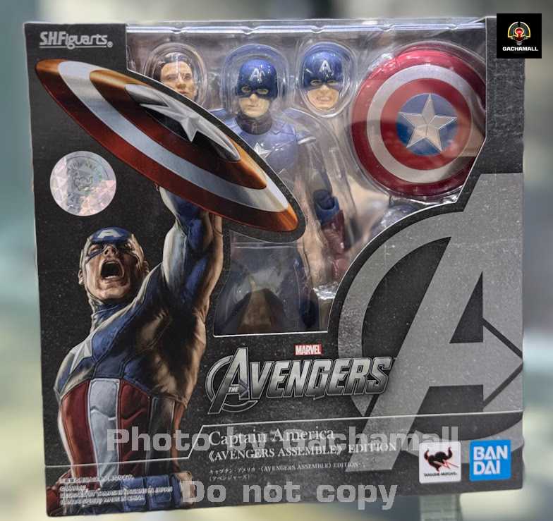 S.h.figuarts  Captain America Ver. AVENGERS ASSEMBLE EDITION SUPER HERO MARVEL  สินค้ามือ1