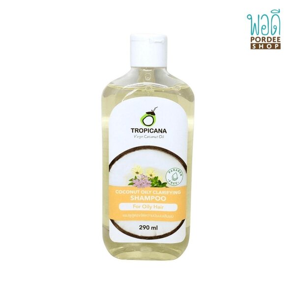 แชมพูน้ำมันมะพร้าวขจัดความมันบนหนังศีรษะ Tropicana 290g
