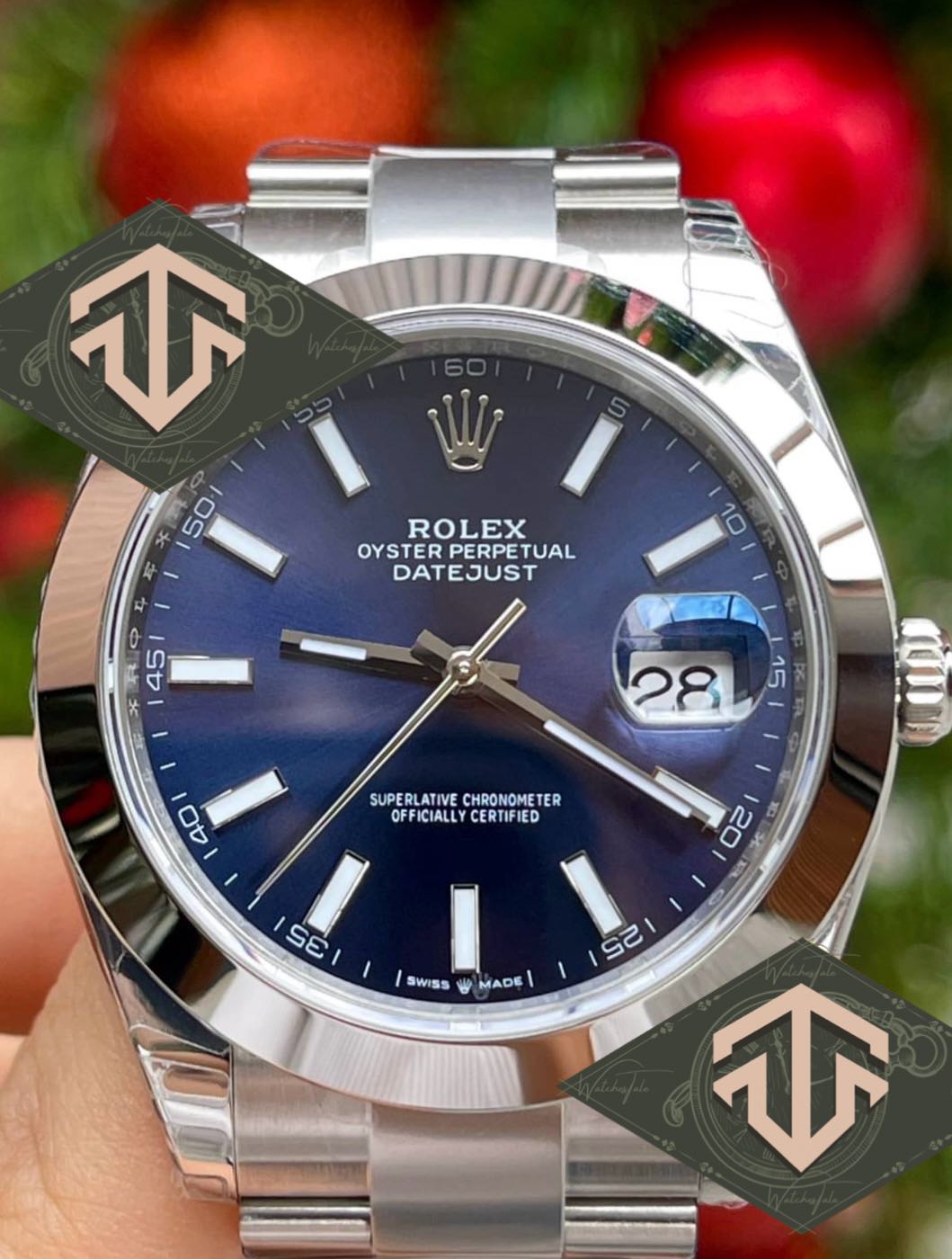 Rolex Datejust 41mm. Blue Dial Ref.126300 EW
