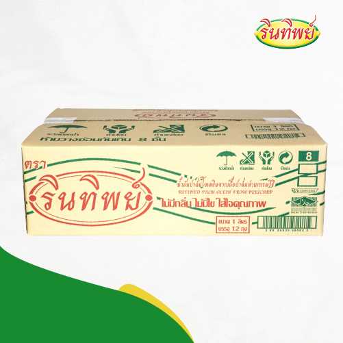 น้ำมันปาล์ม ตรา รินทิพย์ 1,000 มล. (ถุง) ลังx12