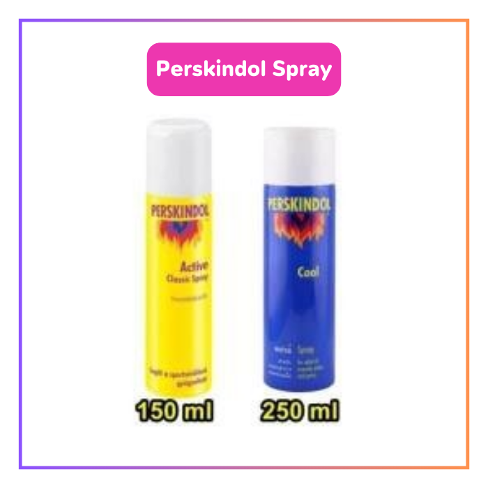 Perskindol Spray เพอสกินดอล สเปรย์ (2 สูตร ร้อน/เย็น)