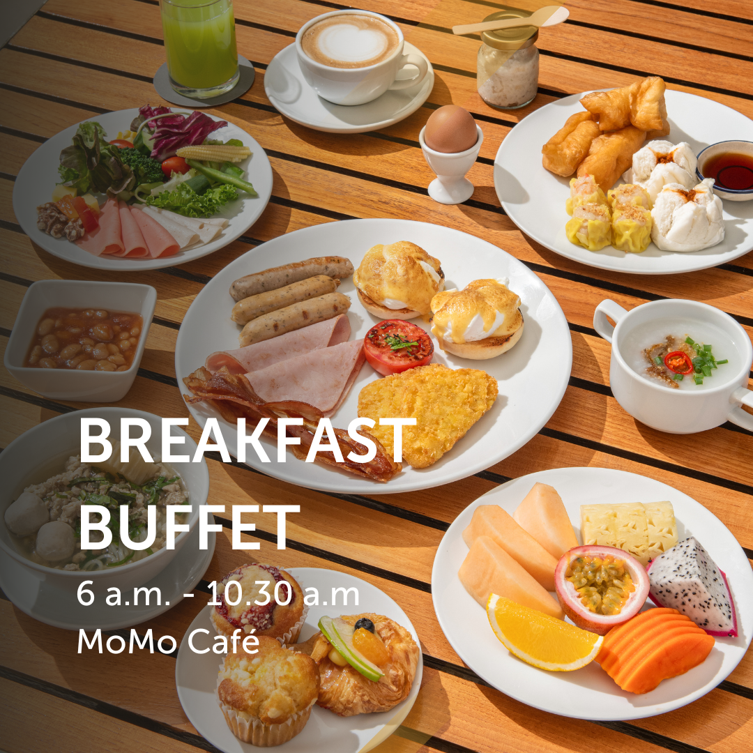 บัตรกำนัลบุฟเฟ่ต์อาหารเช้า (เวลา 06:00 - 10:30) | Breakfast Buffet Voucher (Time: 06:00 - 10:30)