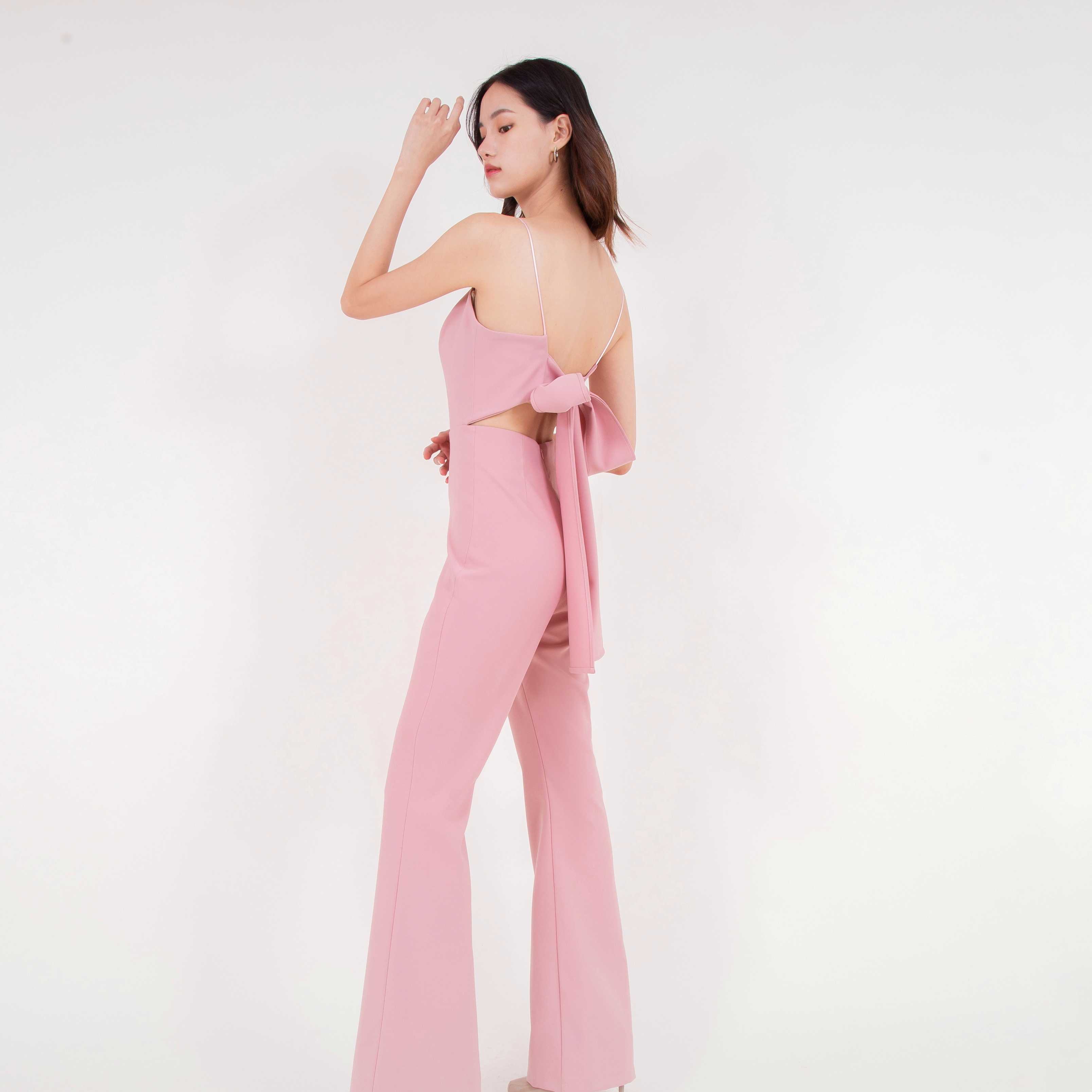 (พร้อมส่ง) Bella Jumpsuit Pink