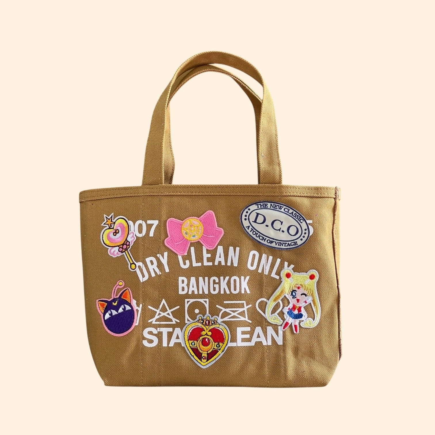 MINI TOTE PATCH ( BROWN )