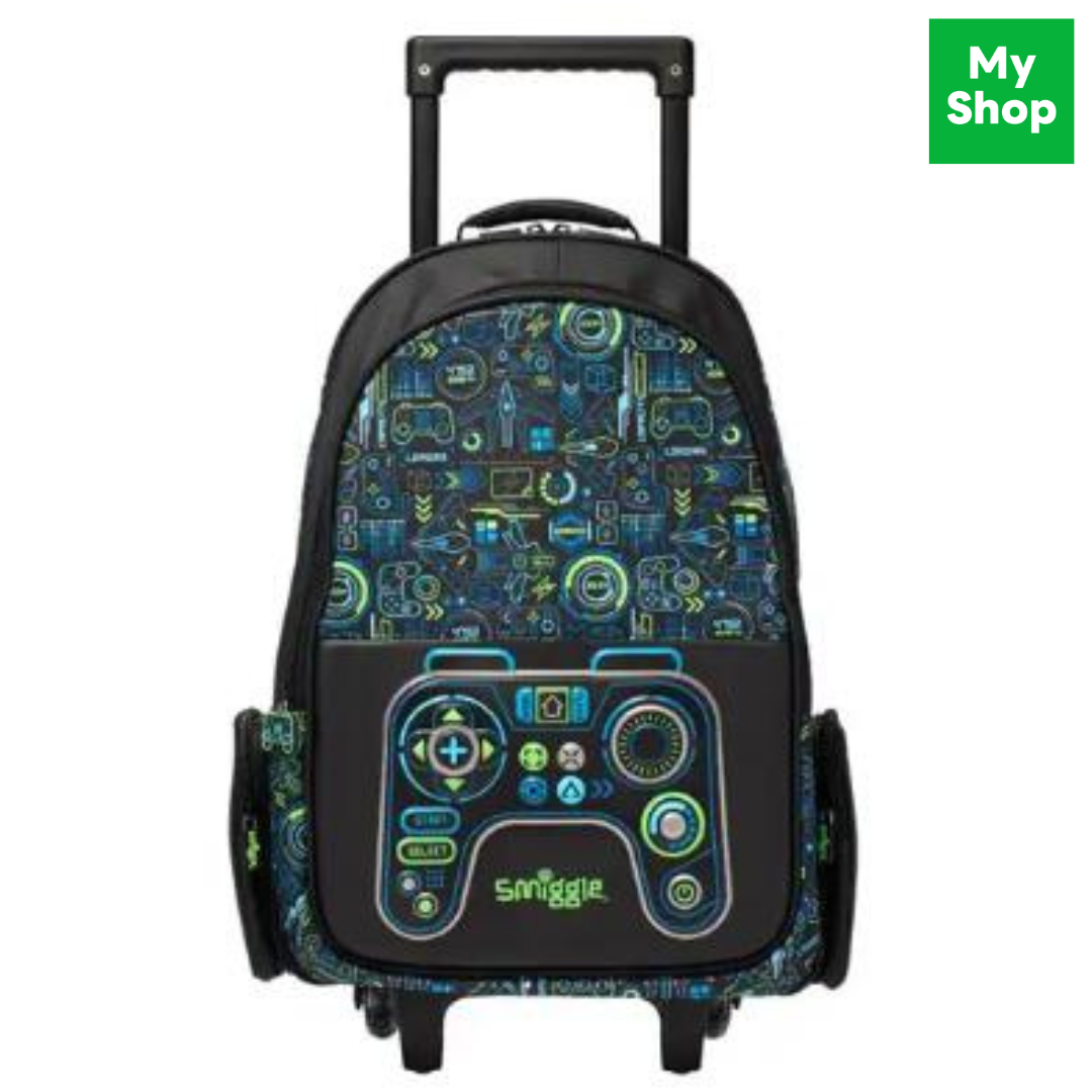 พร้อมส่งในไทย🎉 Smiggle ล้อลาก18นิ้ว ลายจอยเกมส์ Trolley Backpack 18inch. ของแท้✔