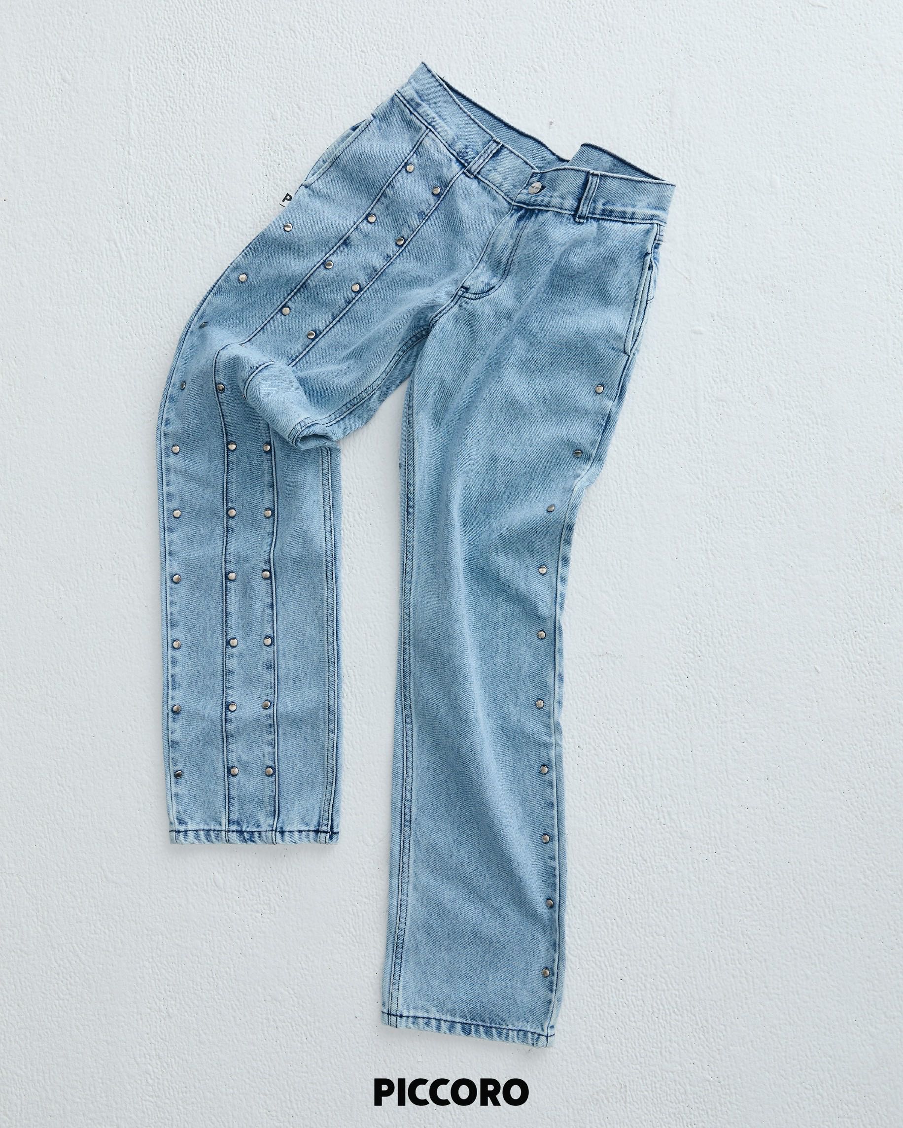 Piccoro - All-over Studded Jeans