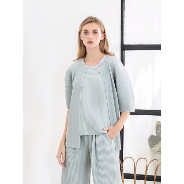 Best Seller!! 2MUAY PLEAT เสื้อคลุมผู้หญิง เสื้อคลุมพลีทคุณภาพ รุ่น GJO7331 10สี FREE SIZE THICK ...