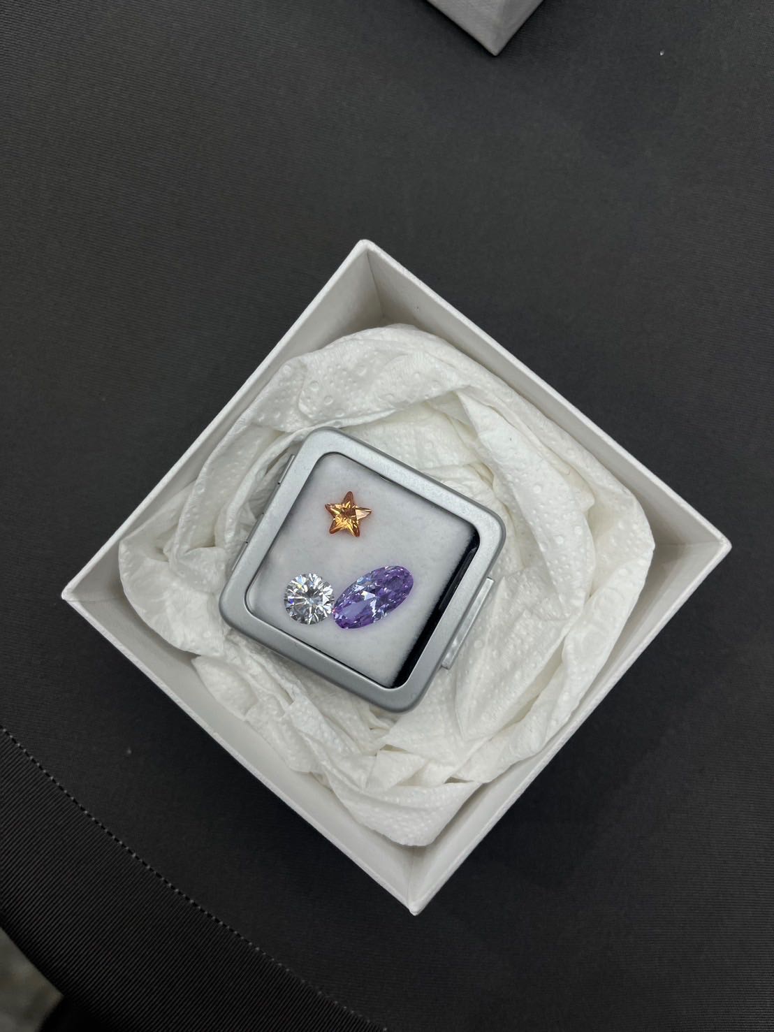 gems locket earring