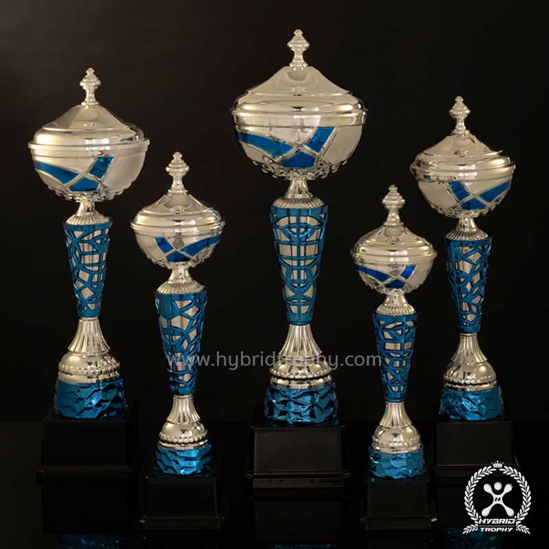 Hybrid Trophy ถ้วยรางวัลโลหะอิตาลี HYB-234 สี Blue
