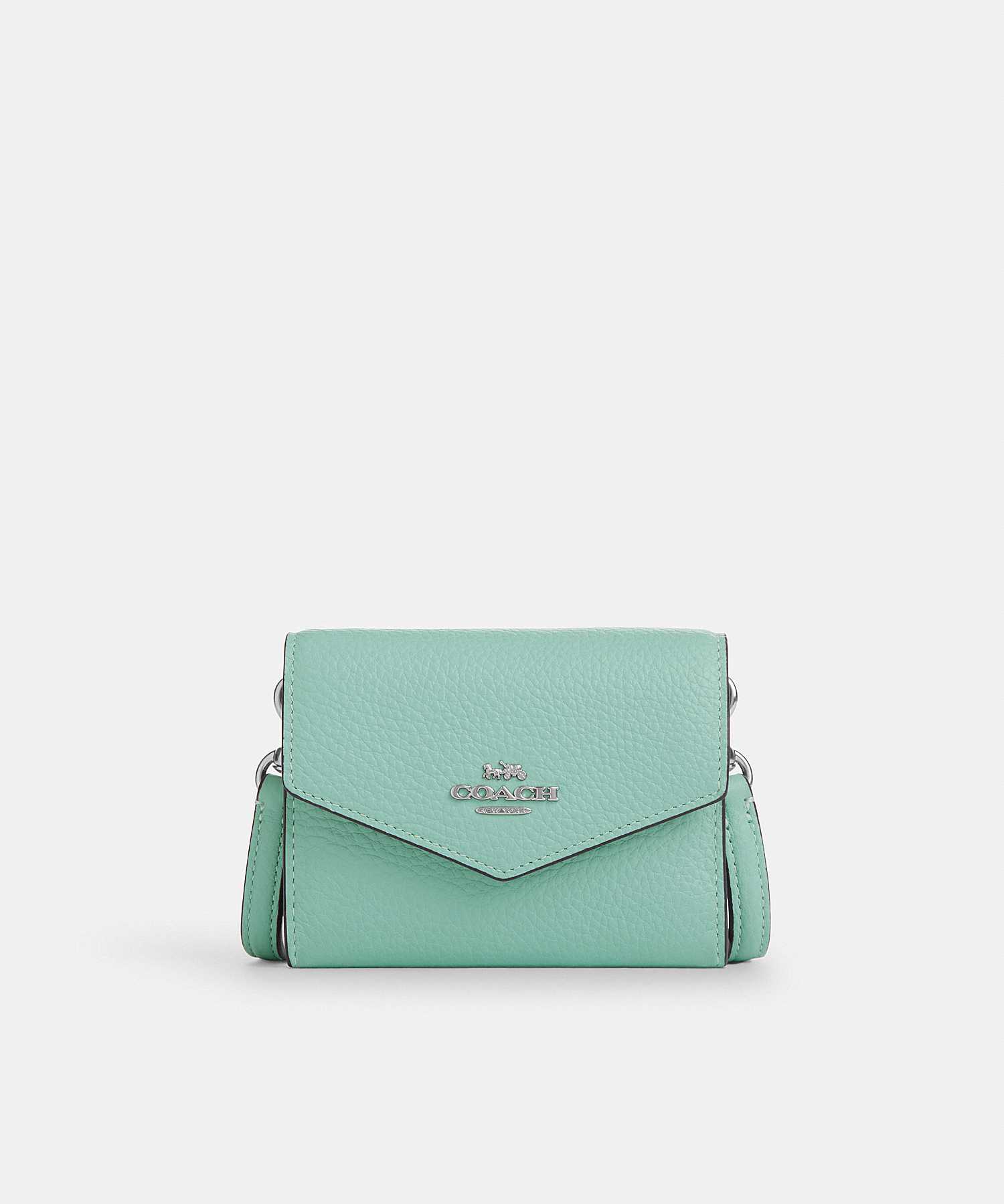 COACH MINI ENVELOPE WALLET WITH STRAP CU170 SVVSW