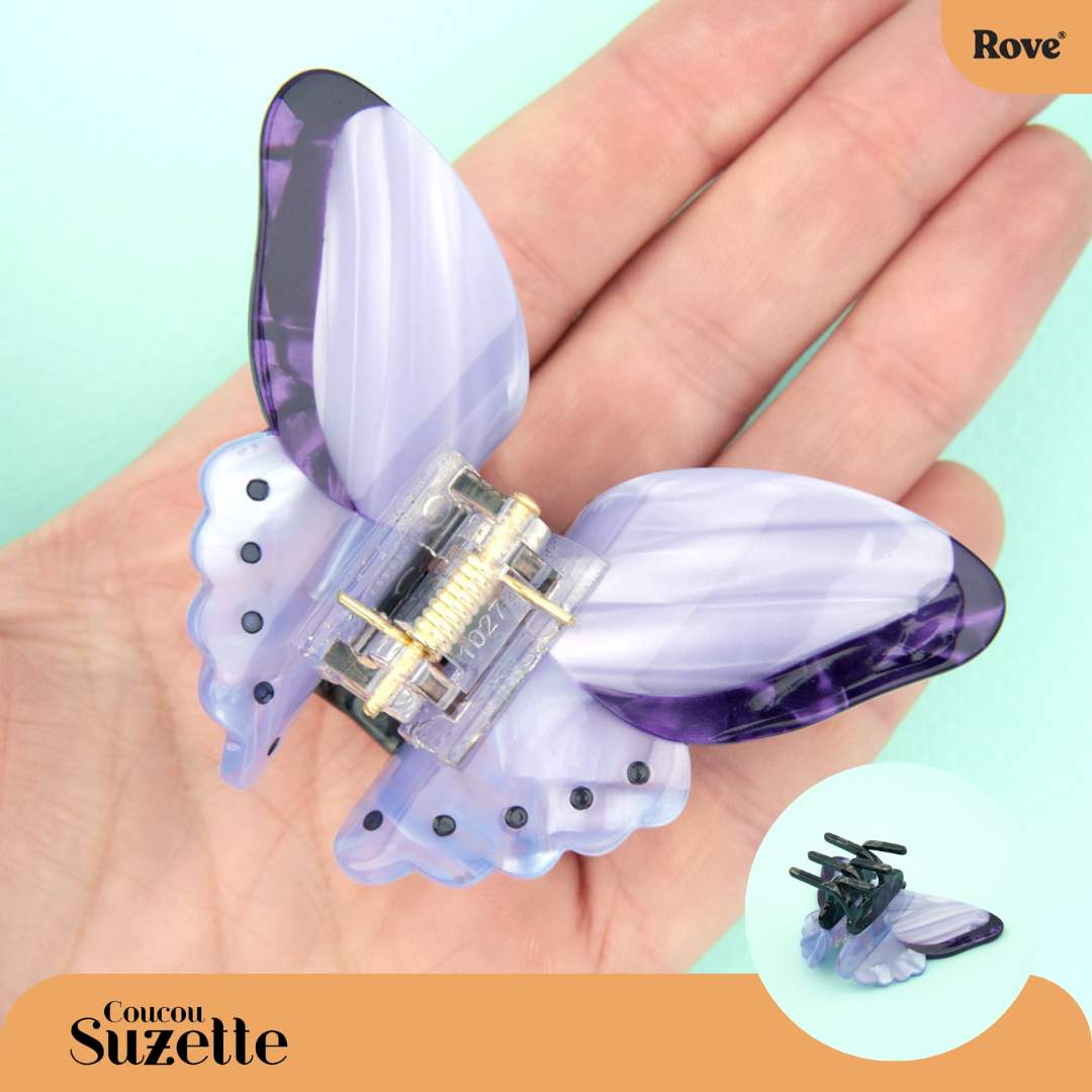 Coucou Suzette Hair Claw - Purple Butterfly