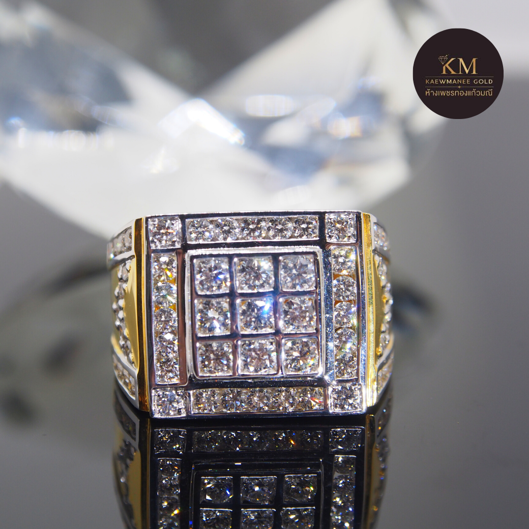 แหวนเพชร Diamond Classic Famous Line Men Ring (90% Gold)