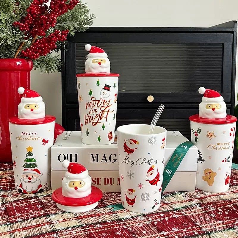 แก้วน้ำ 𝑺𝒂𝒏𝒕𝒂 𝒄𝒖𝒕𝒆❤️🎄🎅🏻 💫  Twinnies Decor