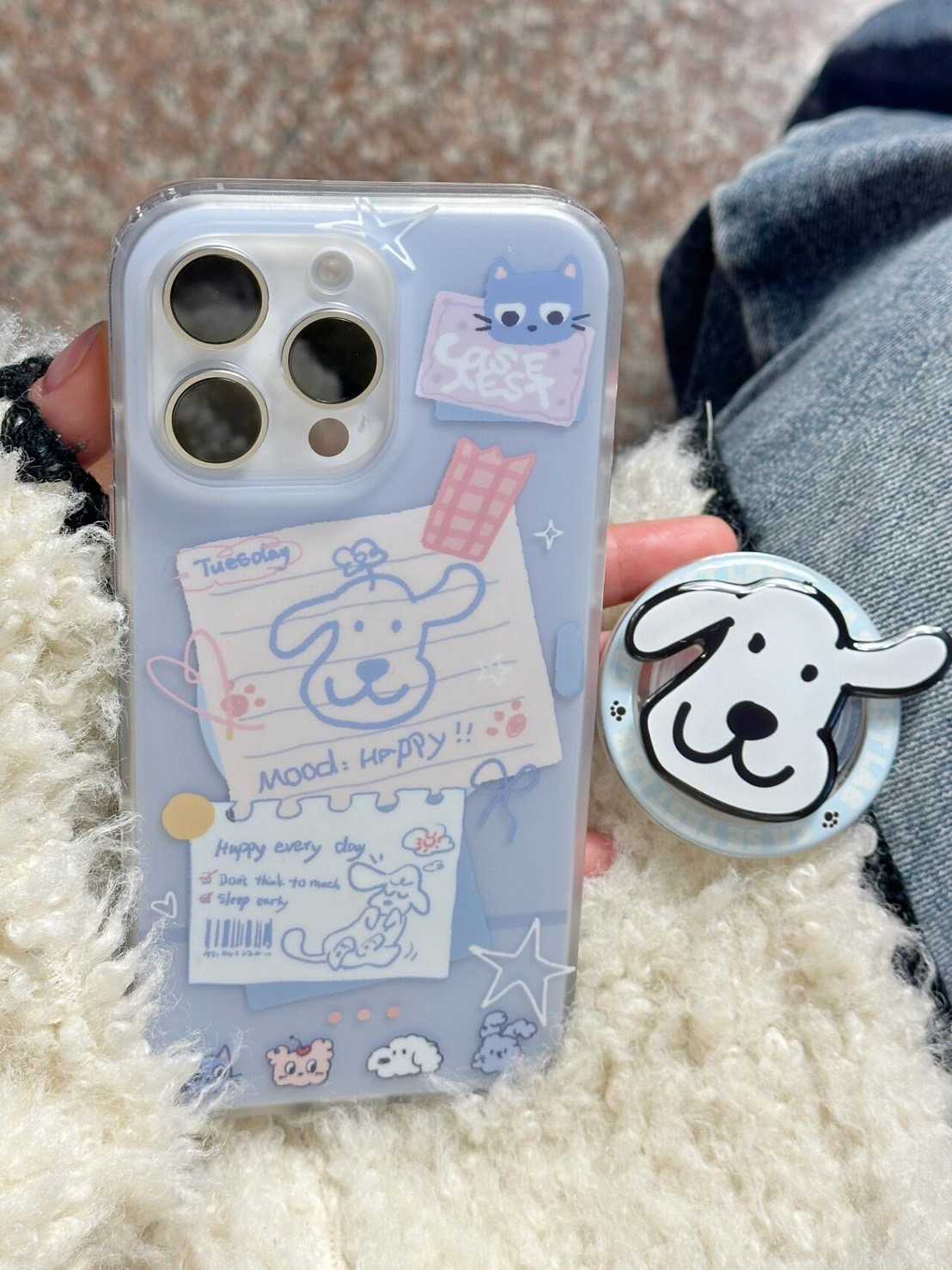 เคส Iphone น้องหมา เคสMagSafe + กริ๊บต็อกMagSafe
