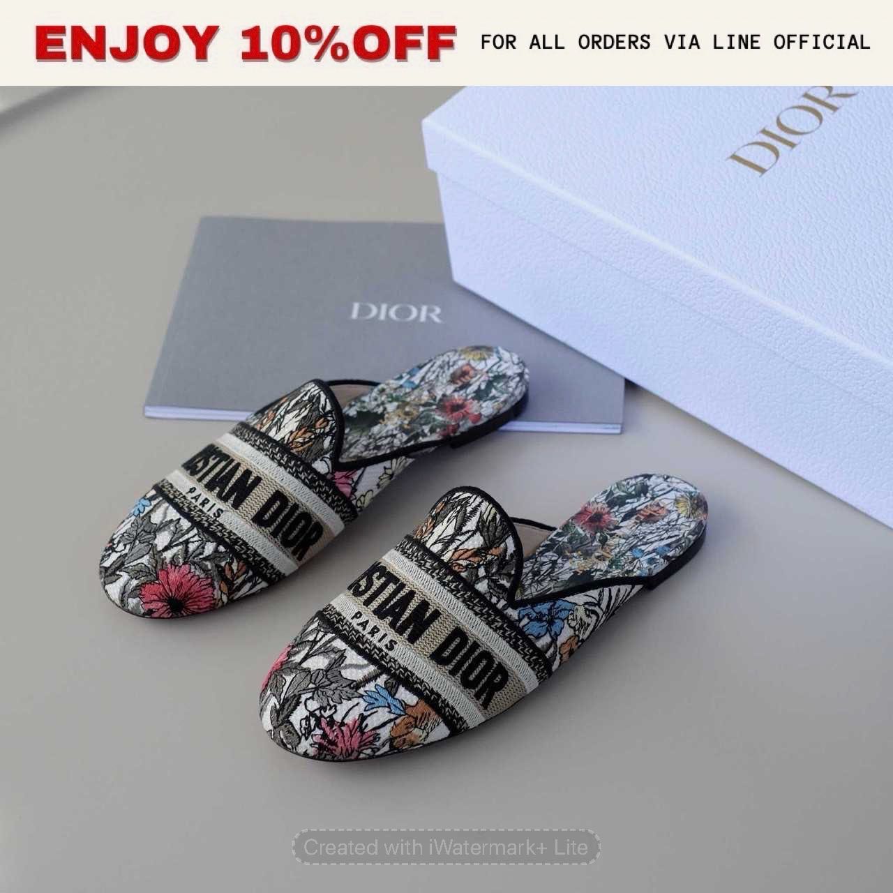 NEW! DIOR Canva Printed Mules | Shoes