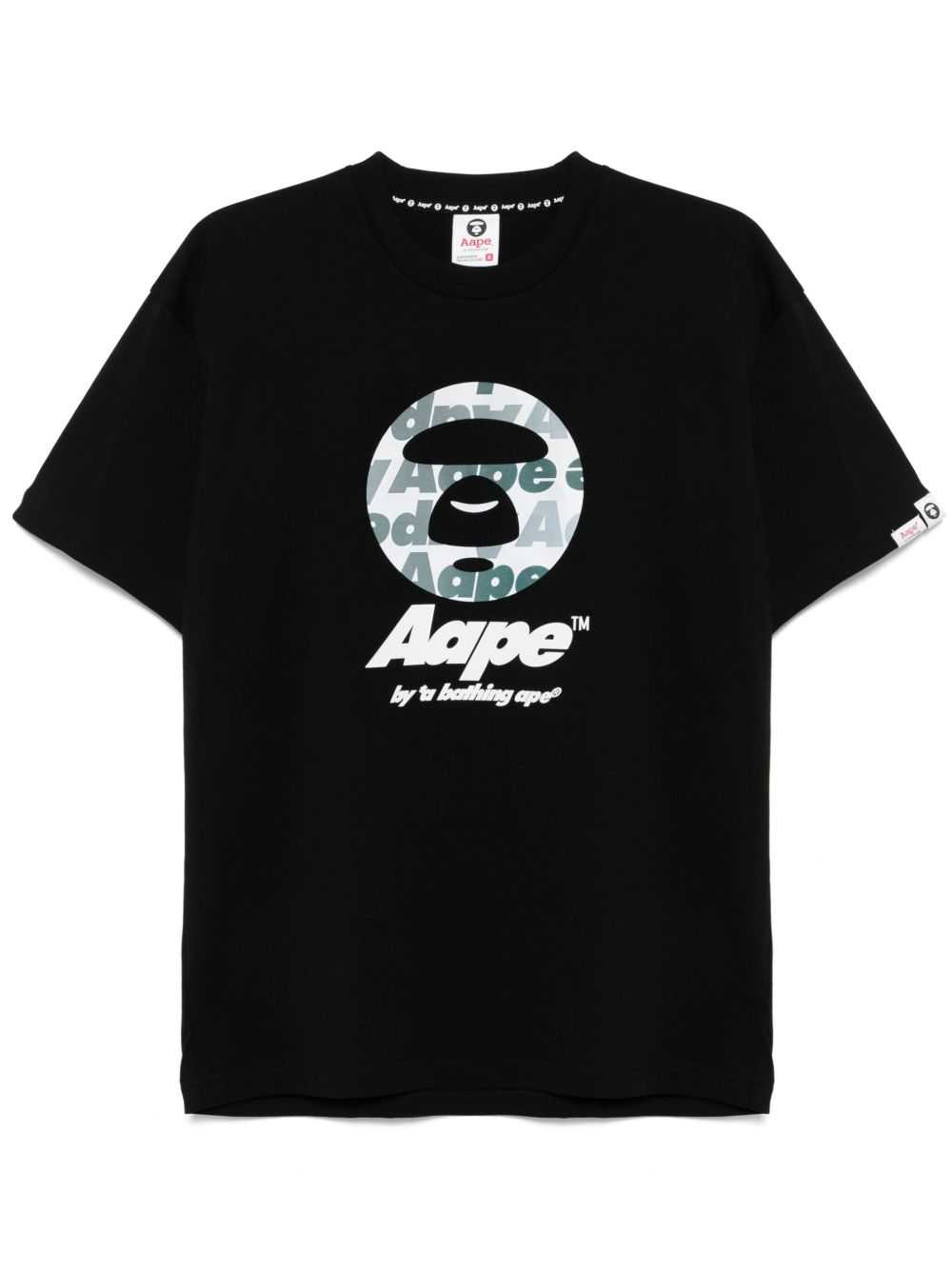 Aape Basic Black Reflex T-Shirt
