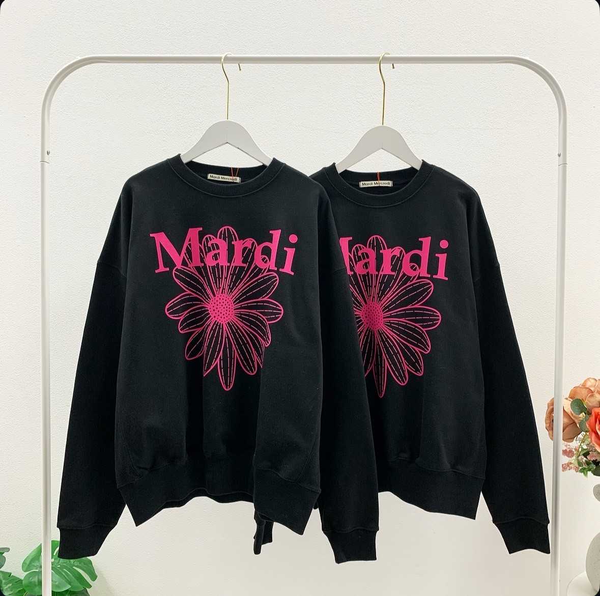 Mardi Flower Sweatshirt (ฺBlack/Fuchisa)