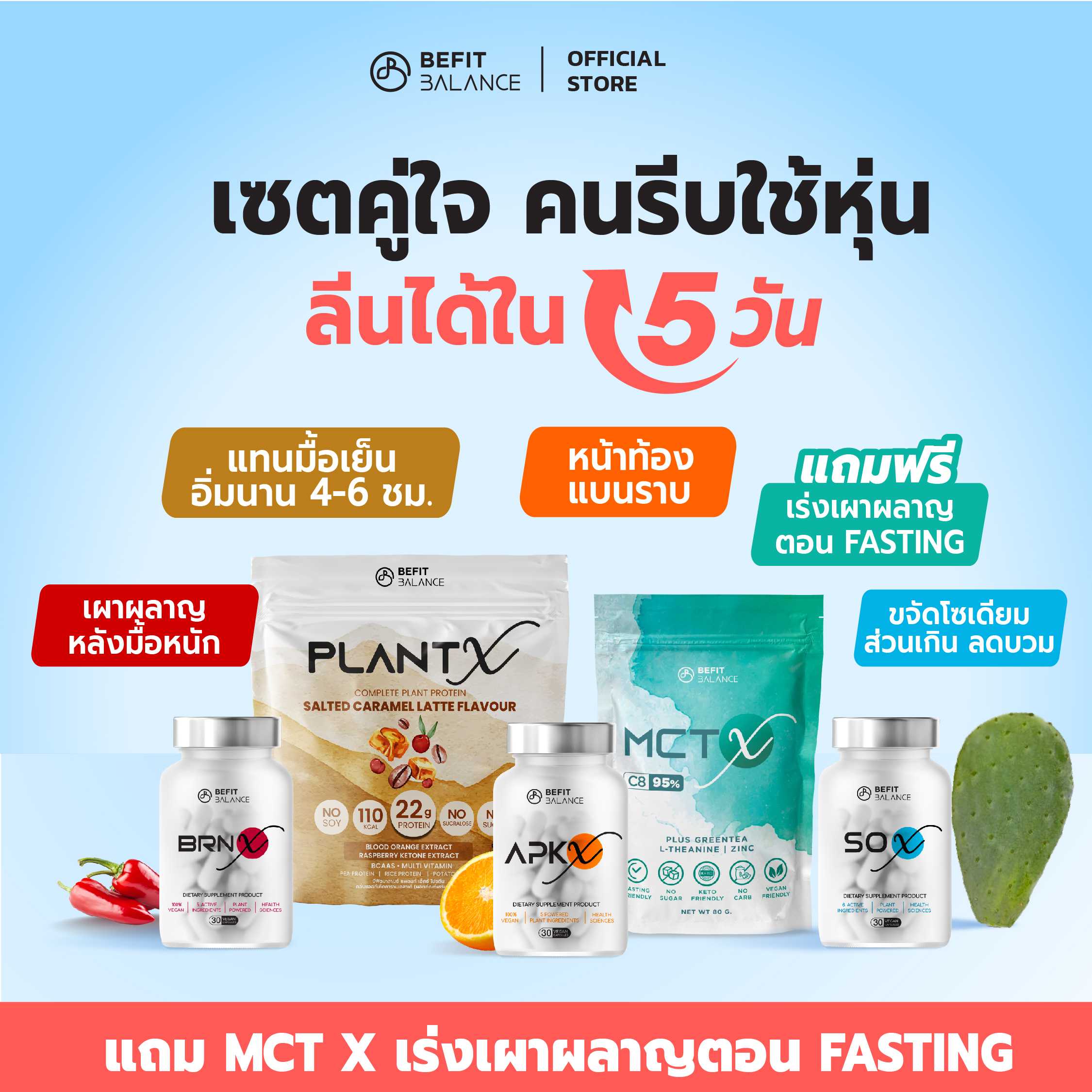 SET คู่ใจ คนรีบใช้หุ่น ลีนได้ใน 5 วัน