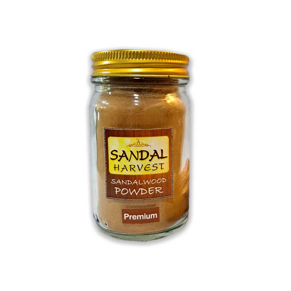 ผงไม้จันทร์หอม ไม้หอมแก่นจันทร์ หอมอโรม่า แท้ 100% (เกรดพรีเมี่ยม )ขนาด 50 g Sandalwood Powder