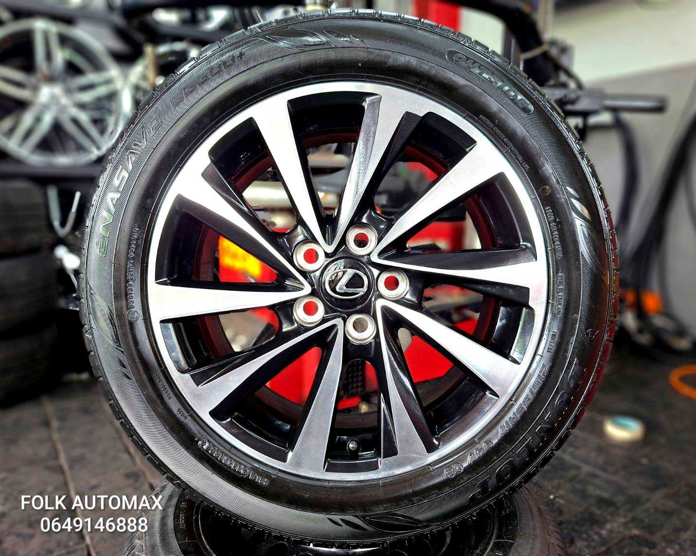 ปี 24 ล้อ Lexus ขอบ 17 สภาพสวยไม่มีรอย พร้อมยาง Dunlop 215 55 17 ปี 24 ดอกยางสวย  1664568 91178568