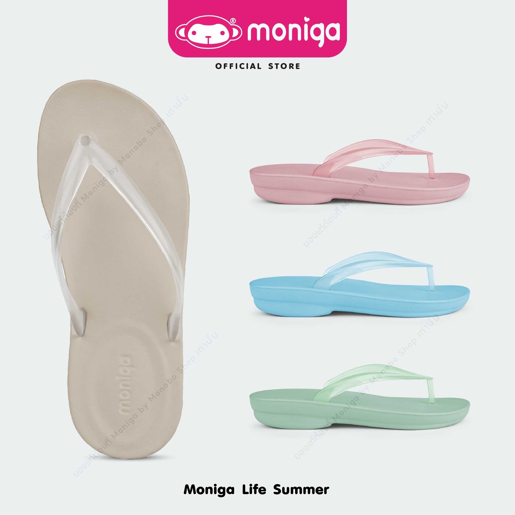 MONIGA รุ่น MNG-Life Summer รองเท้าแตะหูคีบ  โมนิก้า นุ่มมมม ... เวอร์