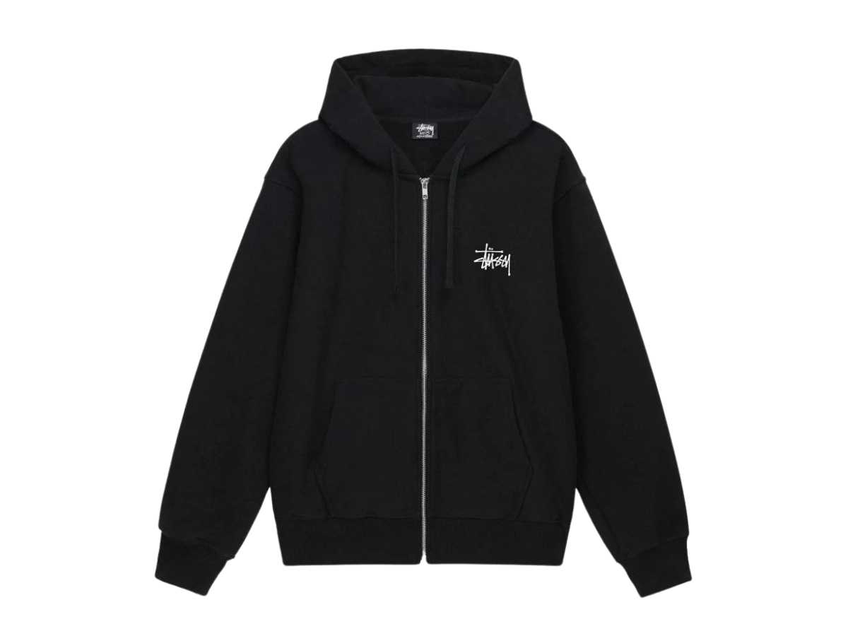 Stussy Basic Zip Hoodie (Black)