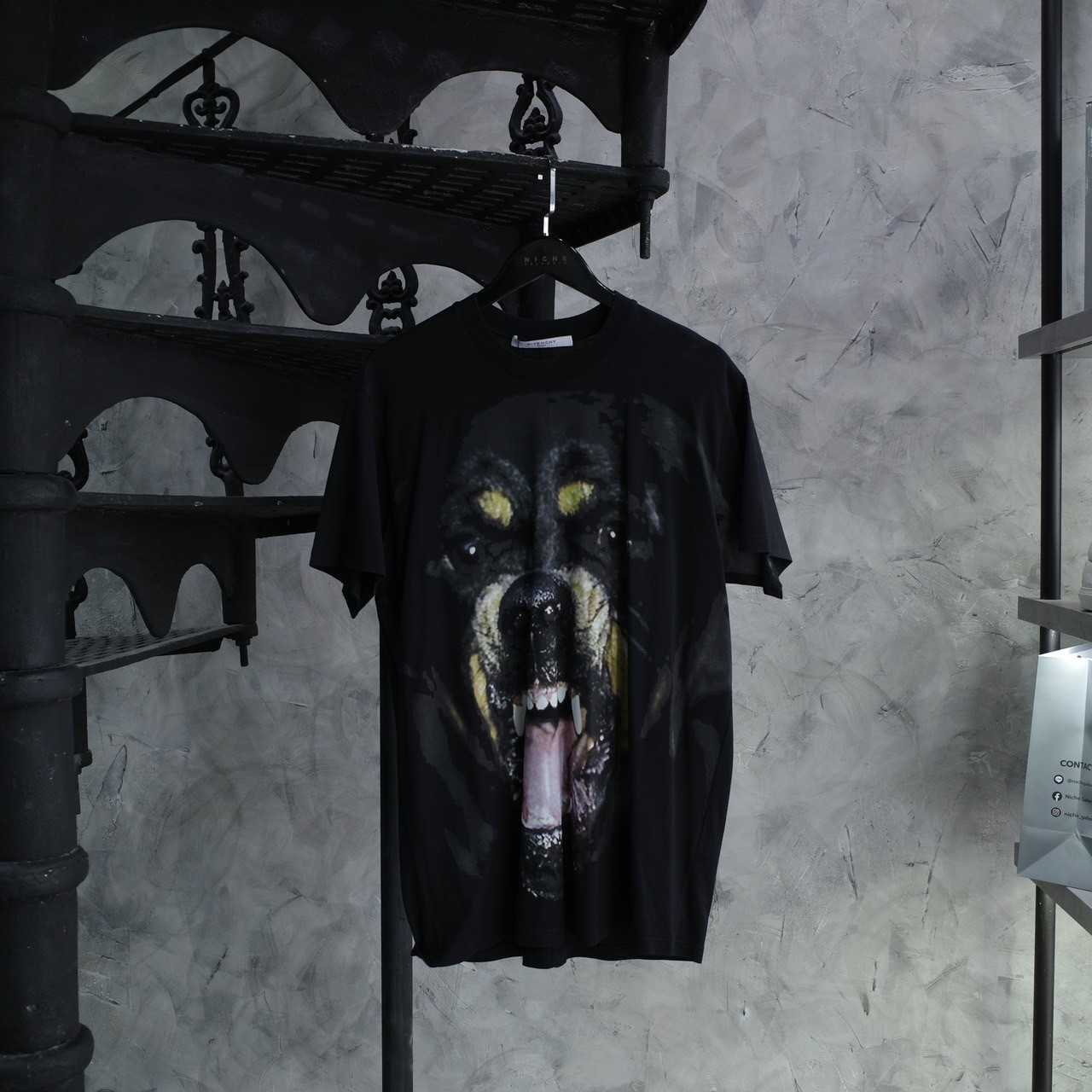 GIVENCHY ROTTWEILER BLACK T-SHIRT