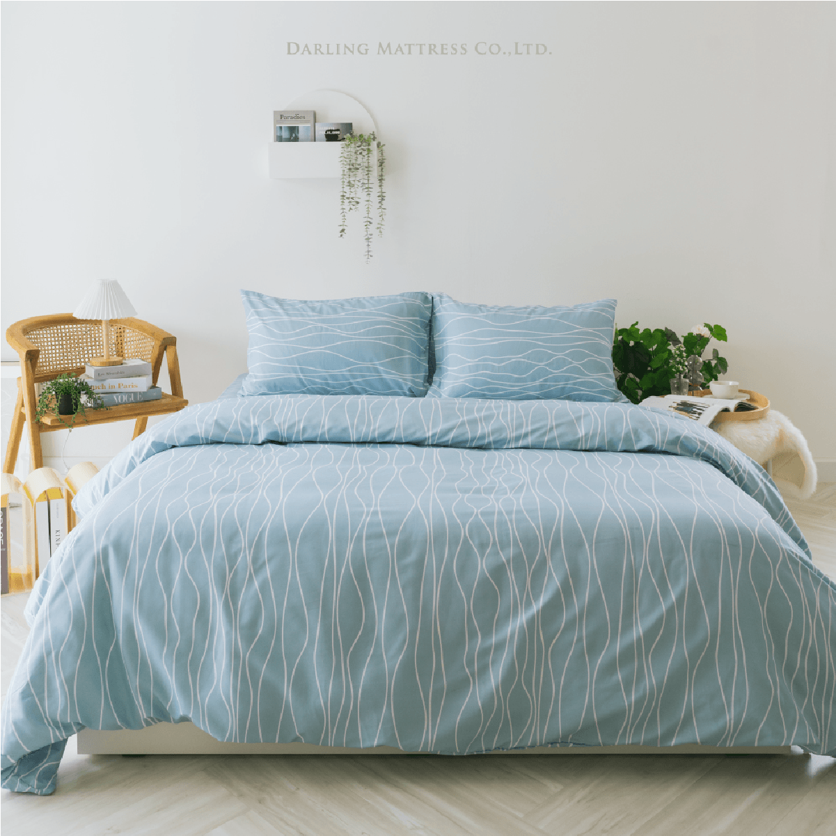 Darling Mattress ชุดผ้าปูและผ้านวมรุ่นนาโนเทค ลายไอวอรี่ NANOTECH Bedsheet and Duvet Set (Ivory)