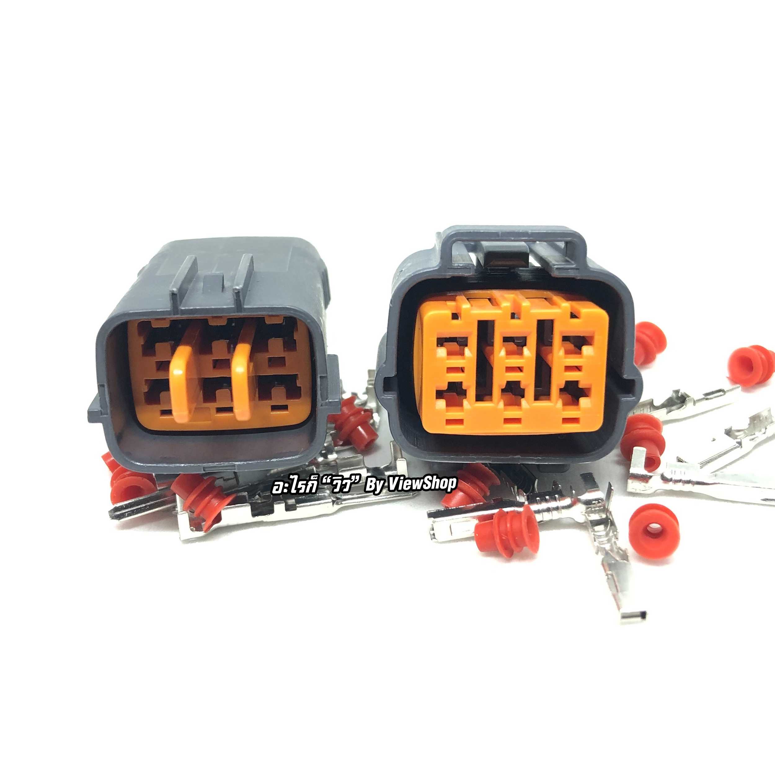 ปลั๊ก Connector 6 PIN HD065-2.2-11J HD065-2.2-21J 9195-0021 6195-0024 #ViewShop #ล้านวิว